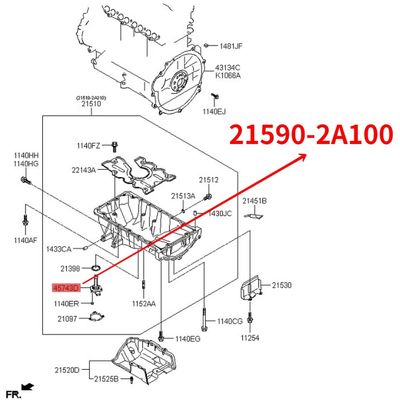 Sensor Level Oli Mesin Untuk Hyundai i40 i30 Santa FE IX35 IX55 09 #21590-2A100