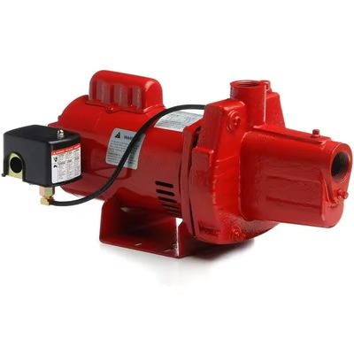 Premium Cast Iron Shallow Well Jet Pump, Red, 602208, 9.1 x 17.8
